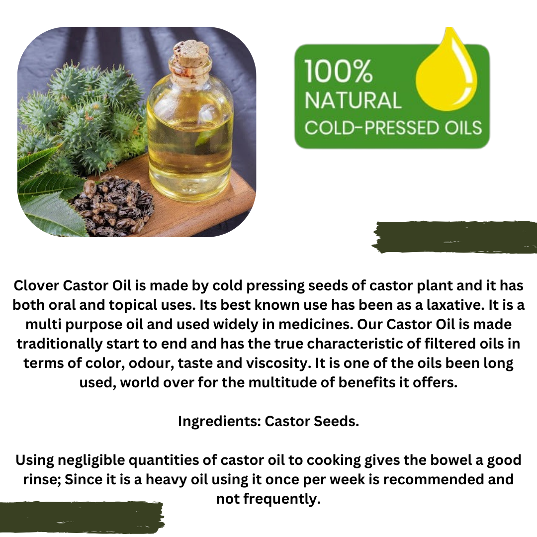 CLOVER Castor Oil - Cold Pressed - Image 2